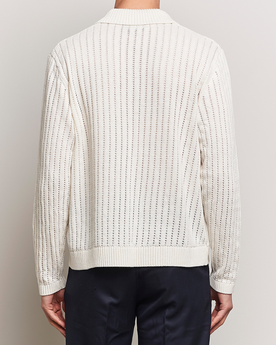 Herren | Pullover | J.Lindeberg | Edmondo Collar Cardigan Cloud White