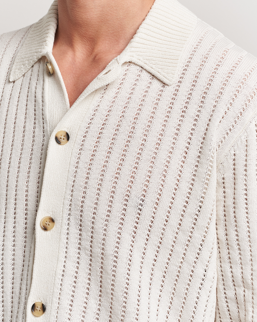 Herren | Pullover | J.Lindeberg | Edmondo Collar Cardigan Cloud White