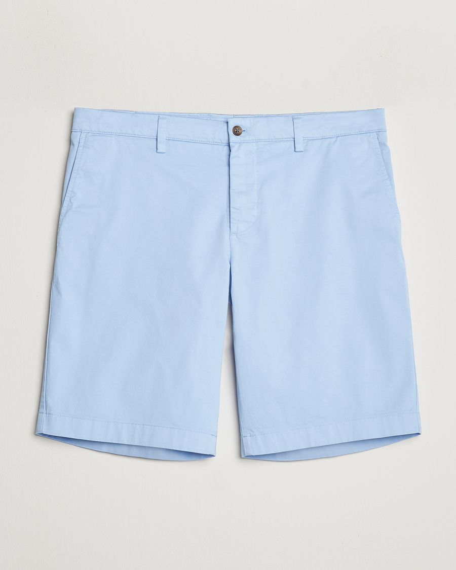 Herren | Shorts | J.Lindeberg | Nathan Cloud Satin Shorts Chambray Blue