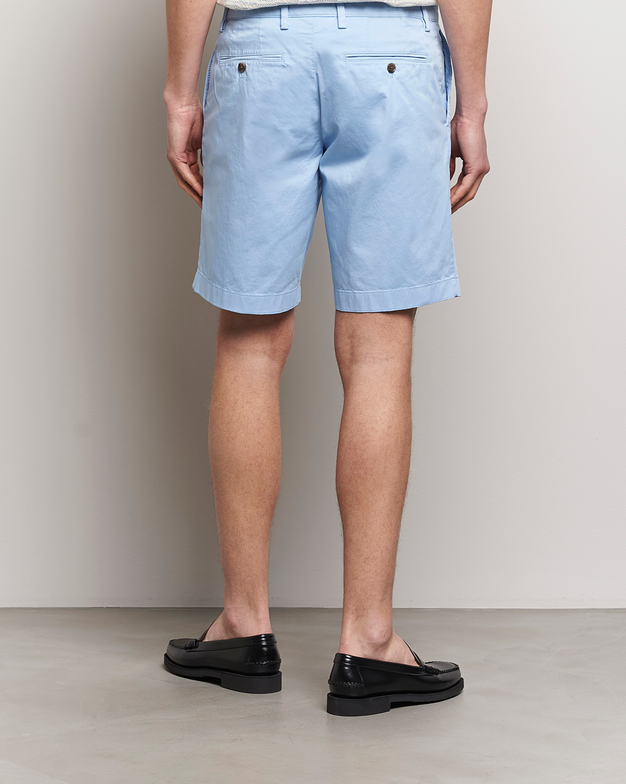 Herren | Shorts | J.Lindeberg | Nathan Cloud Satin Shorts Chambray Blue