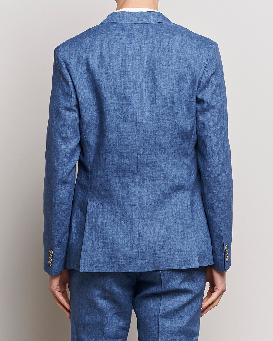 Herren | Sakkos | J.Lindeberg | Hopper U Super Linen Blazer Chambray Blue