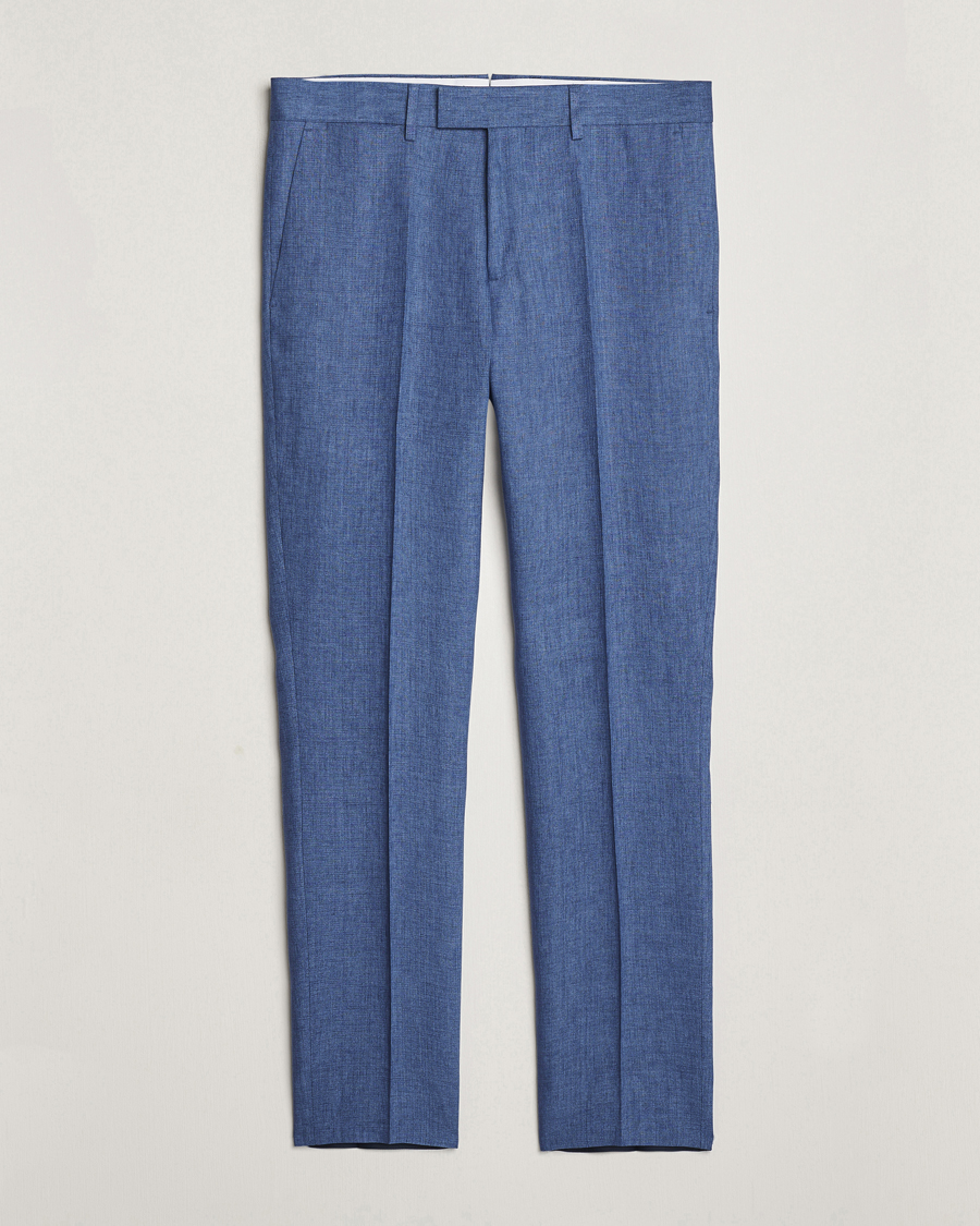 Herren | Hosen | J.Lindeberg | Grant Super Linen Pants Chambray Blue