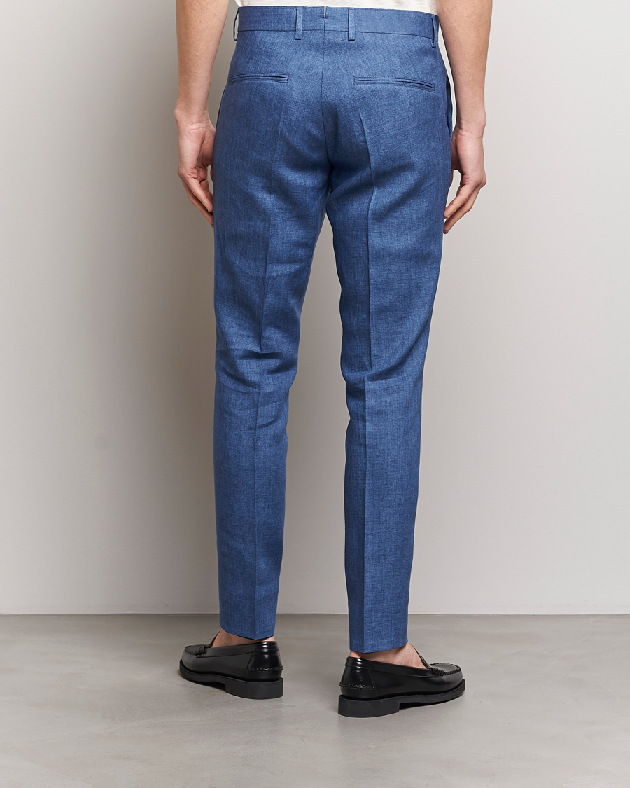 Herren | Hosen | J.Lindeberg | Grant Super Linen Pants Chambray Blue