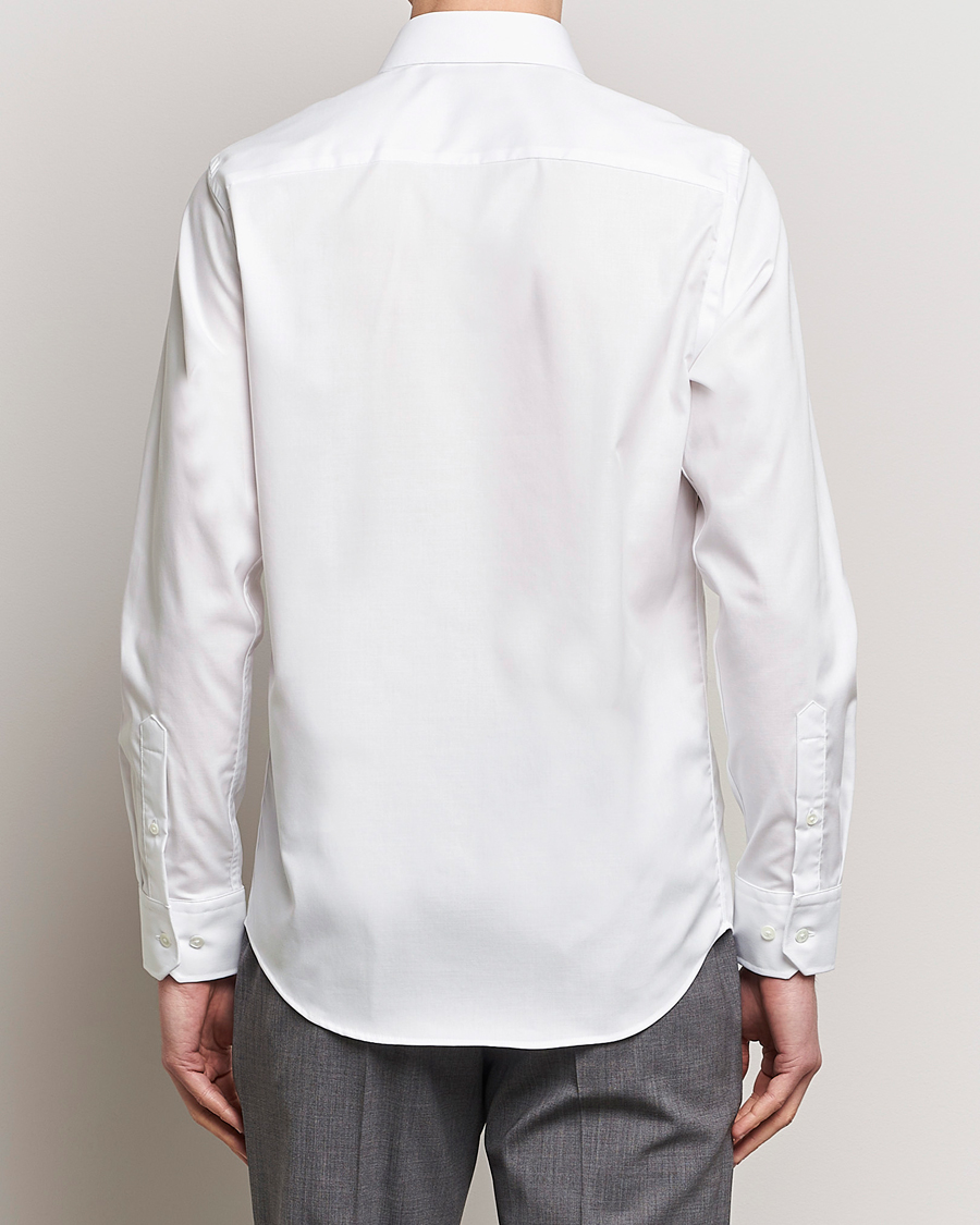 Herren | Hemden | Oscar Jacobson | Slim Fit Cut Away Non Iron Twill Optical White