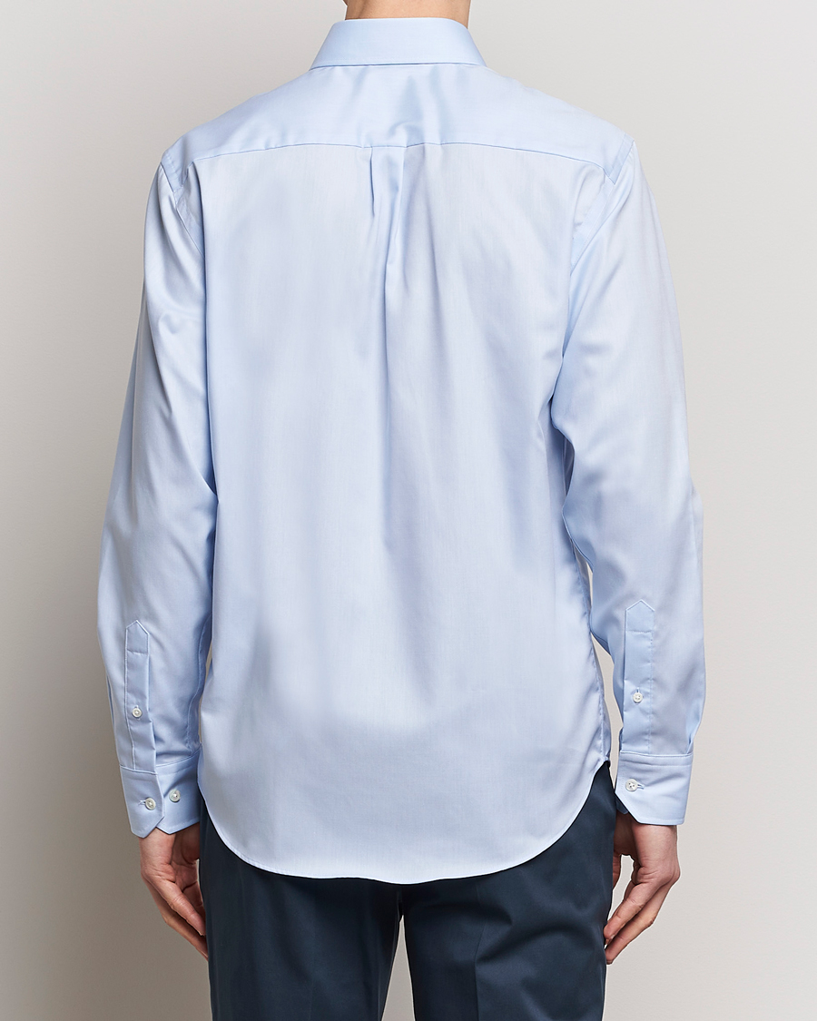 Herren | Hemden | Oscar Jacobson | Reg Fit Cut Away Non Iron Twill Light Blue