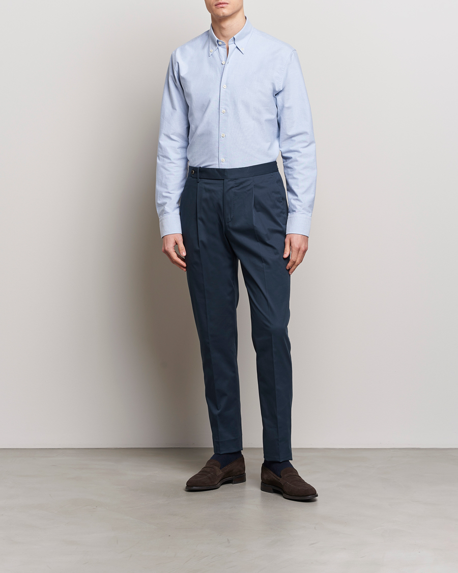 Herren | Hemden | Oscar Jacobson | Reg Fit BD Casual Oxford Light Blue