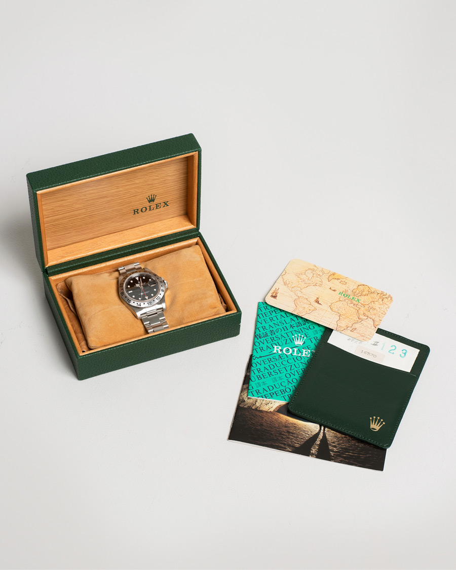 Herren | Rolex Pre-Owned Explorer II 16570 Silver | Rolex Pre-Owned | Explorer II 16570 Silver