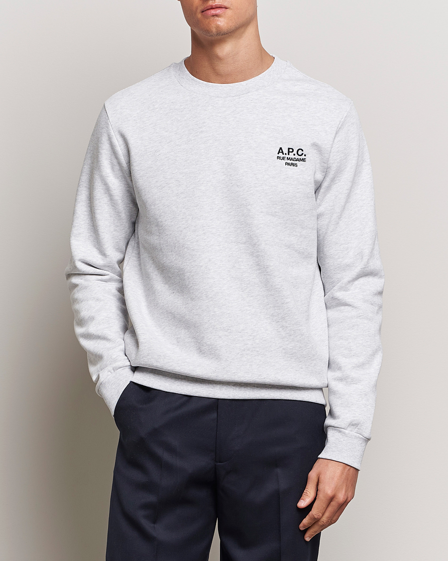 Herren | Graue Sweatshirts | A.P.C. | Sweatshirt Rue Madame Grey Chine