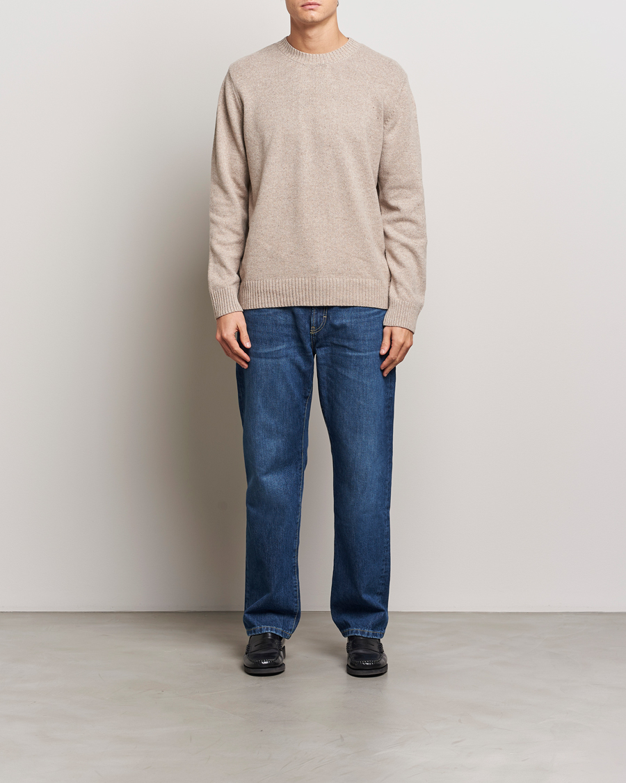 Herren | Pullover | A.P.C. | Pull Lucien Wool Knitted Sweater Beige