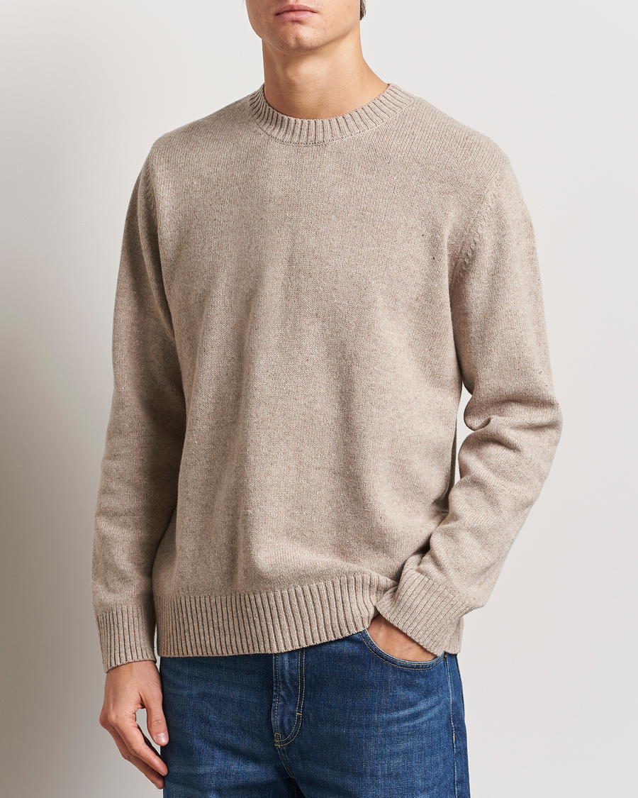 Herren | Pullover | A.P.C. | Pull Lucien Wool Knitted Sweater Beige