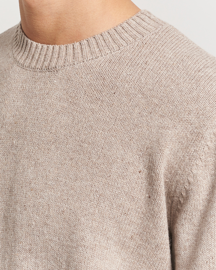 Herren | Pullover | A.P.C. | Pull Lucien Wool Knitted Sweater Beige