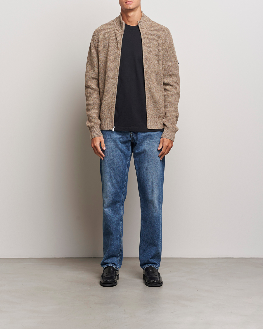 Herren | Pullover | A.P.C. | Heath Merino Wool Cardigan Marron Chine