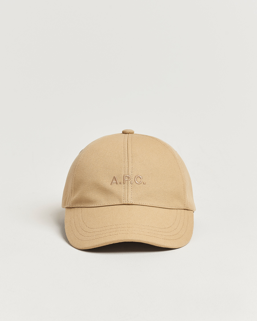 Herren | A.P.C. Charlie Baseball Cap Dark Beige | A.P.C. | Charlie Baseball Cap Dark Beige