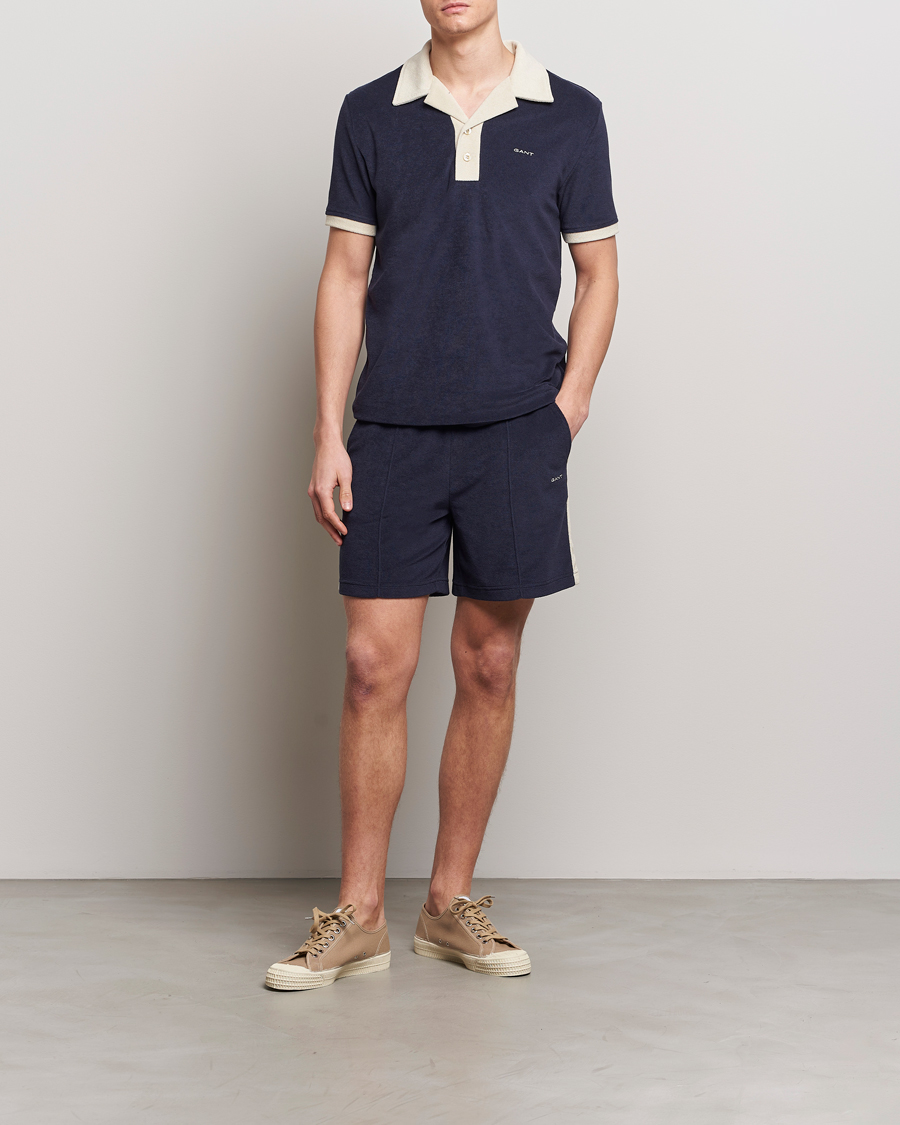 Herren | Shorts | GANT | Towelling Shorts Evening Blue