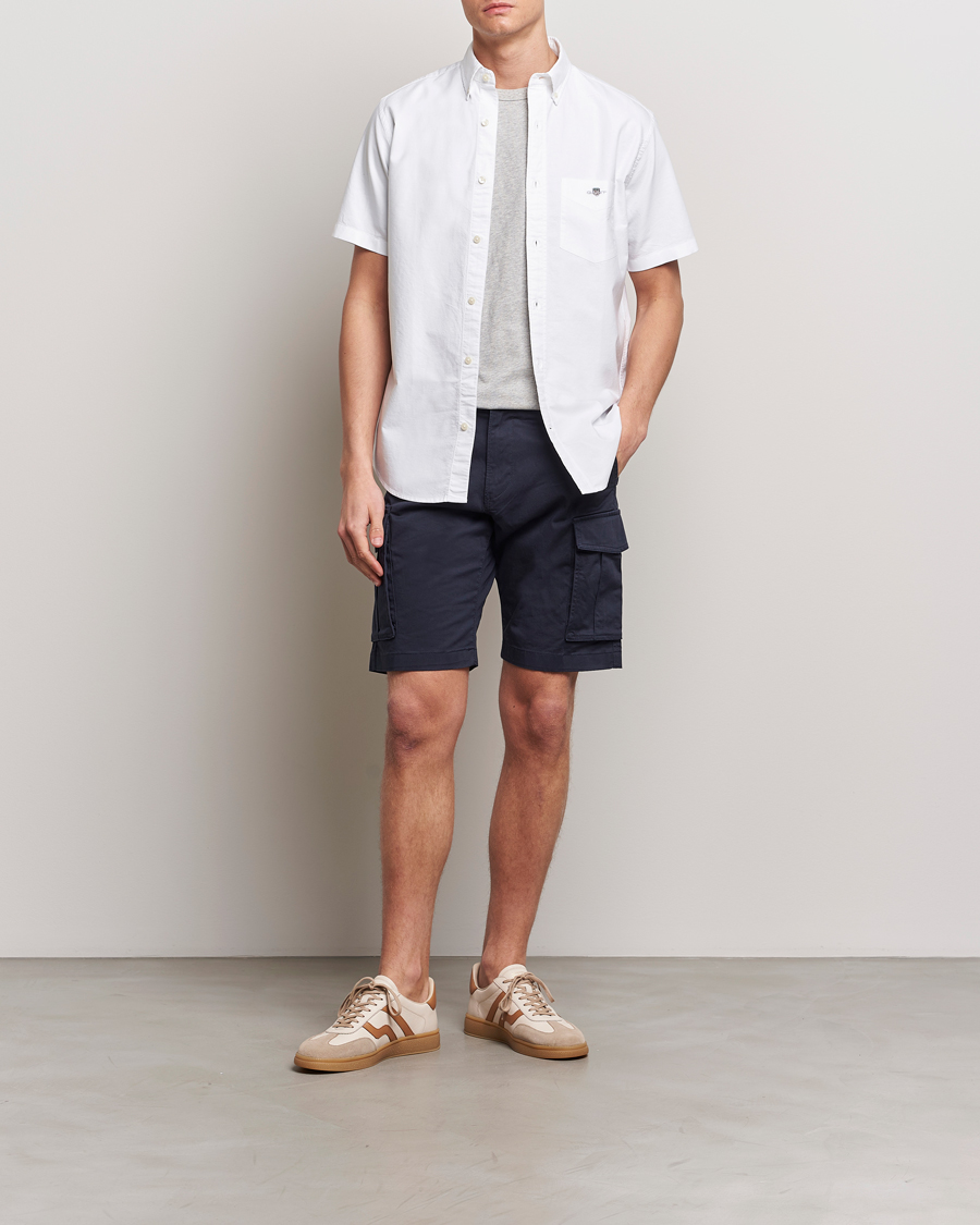 Herren | Hemden | Gant | Regular Short Sleeve Oxford Shirt White