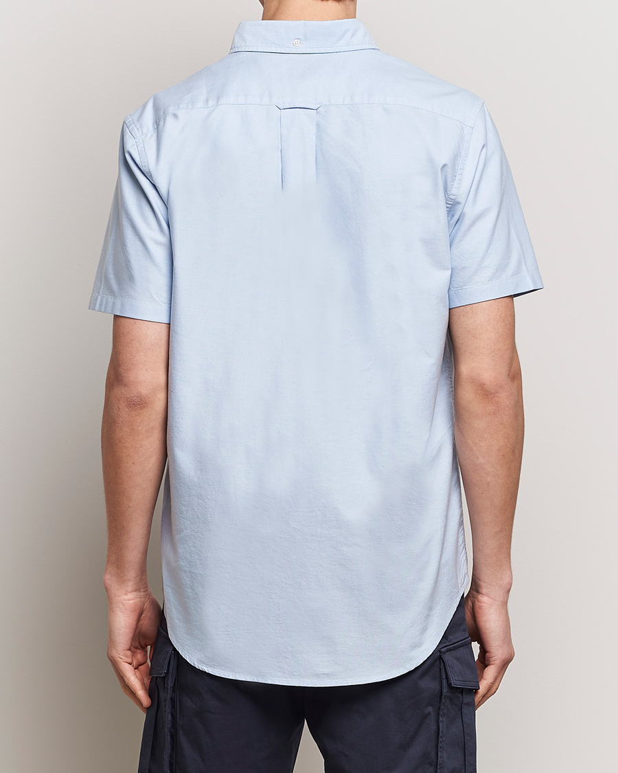 Herren | Hemden | Gant | Regular Short Sleeve Oxford Shirt Light Blue