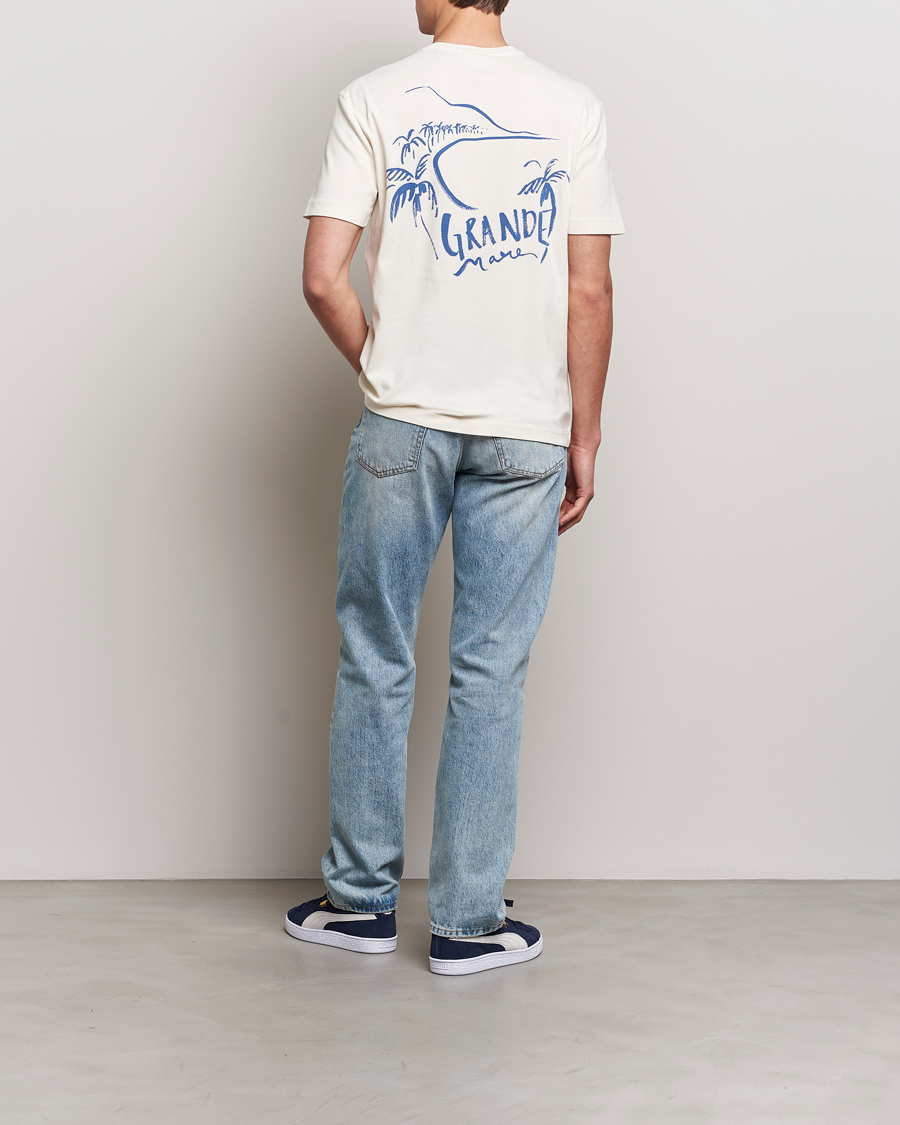Herren | T-Shirts | GANT | Graphic Printed T-Shirt Cream