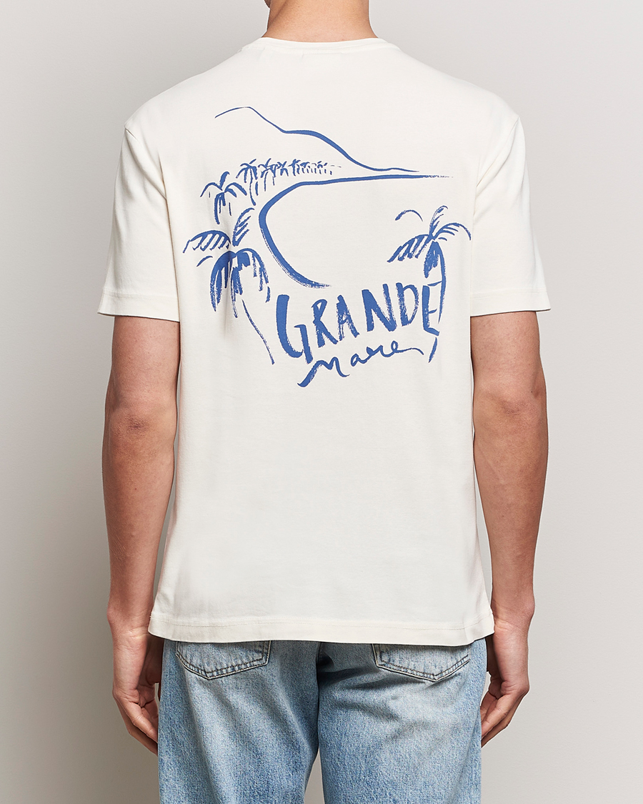 Herren | T-Shirts | GANT | Graphic Printed T-Shirt Cream