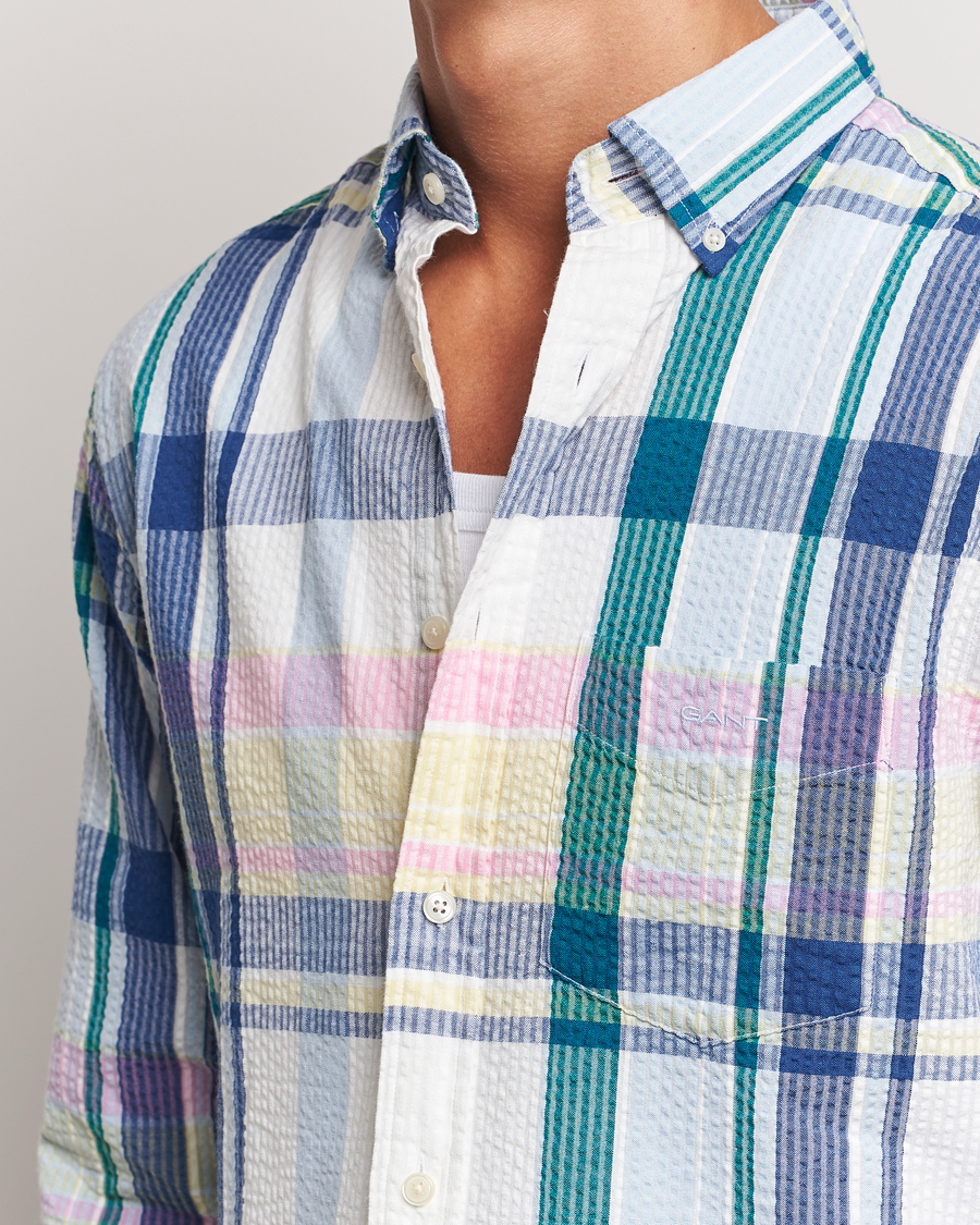 Herren | Hemden | GANT | Reg Seersucker Madras Shirt Multi