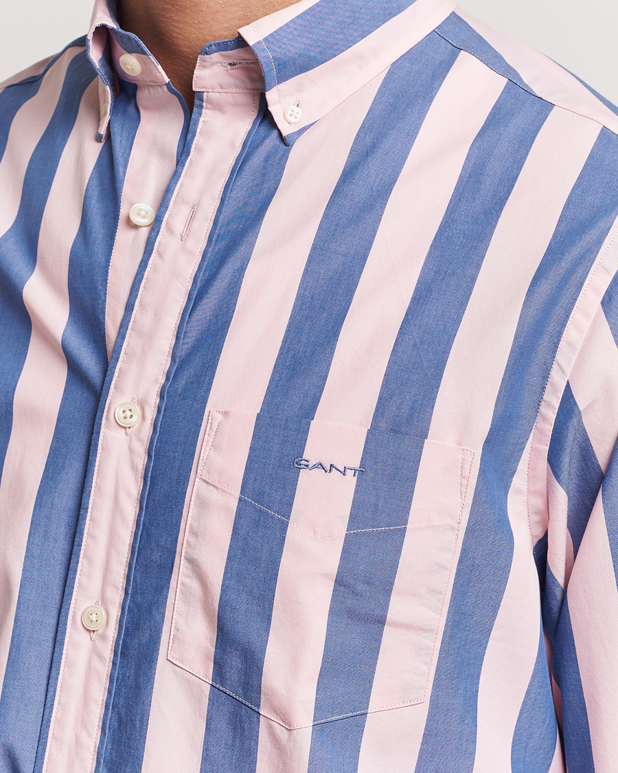 Herren | Hemden | GANT | Reg Poplin Parasol Stripe Shirt Blushing Pink
