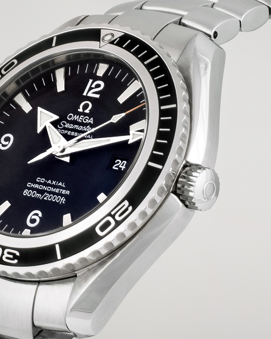 Herren | Omega Pre-Owned Seamaster Planet Ocean 2200.50.00 Steel Black Silver | Omega Pre-Owned | Seamaster Planet Ocean 2200.50.00 Steel Black Silver