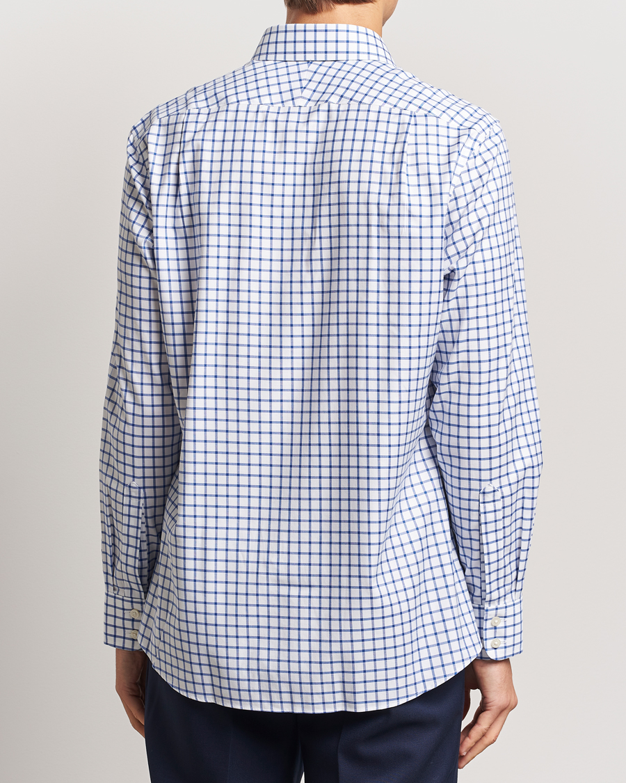 Herren | Hemden | Charles Tyrwhitt | Slim Fit Non Iron Grid Check Shirt Royal Blue