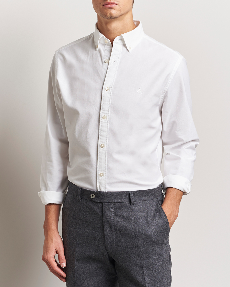 Herren | Hemden | Charles Tyrwhitt | Button Down Stretch Oxford Shirt White
