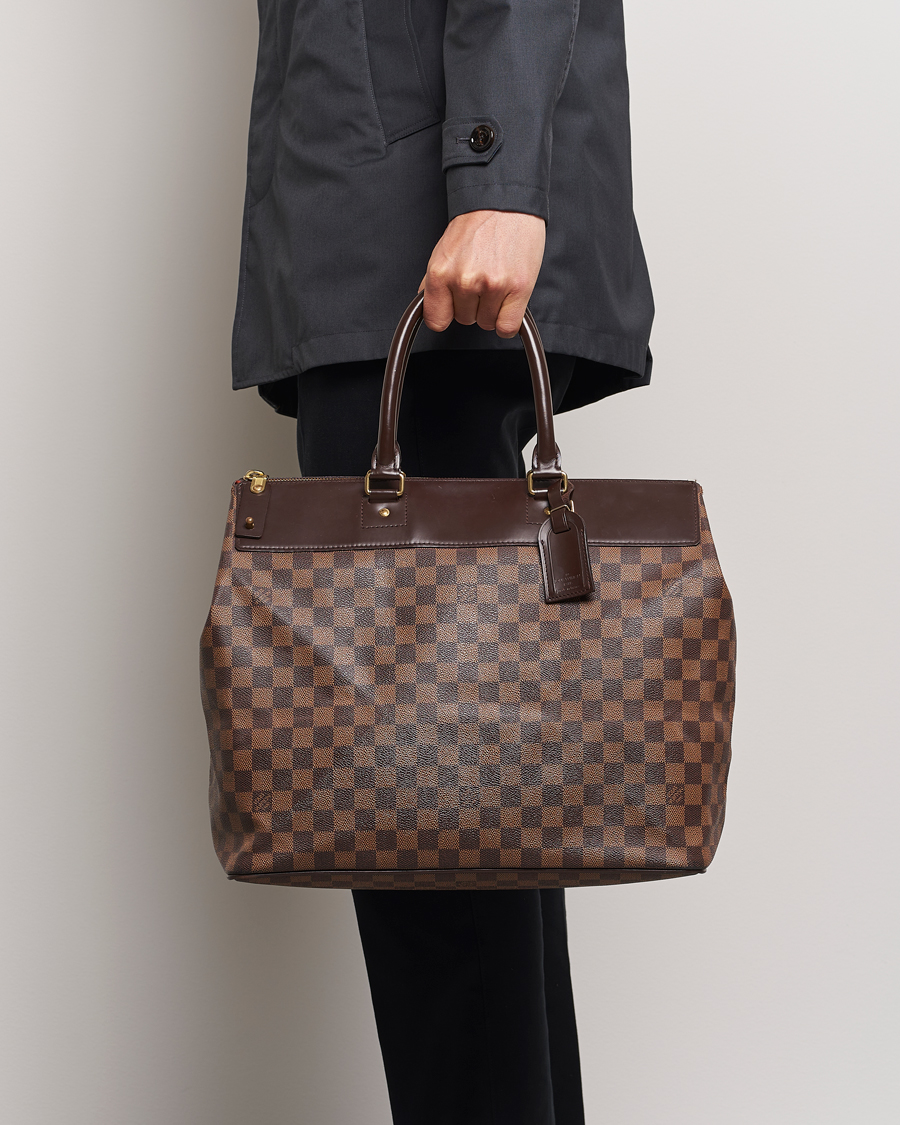 Men | Pre-Owned & Vintage Bags | Louis Vuitton Pre-Owned | Greenwich PM Weekendbag Damier Ebene