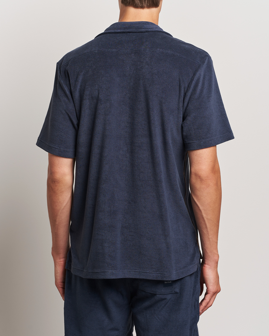 Herren | Poloshirts | Paul Smith | Stripe Towelling Polo Navy