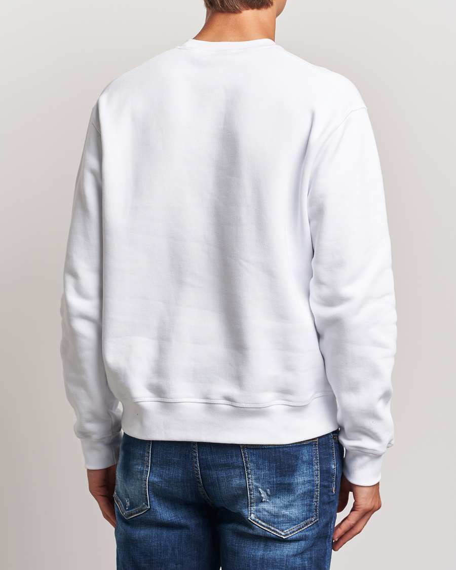 Herren | Pullover | Dsquared2 | Small Leaf Sweatshirt White