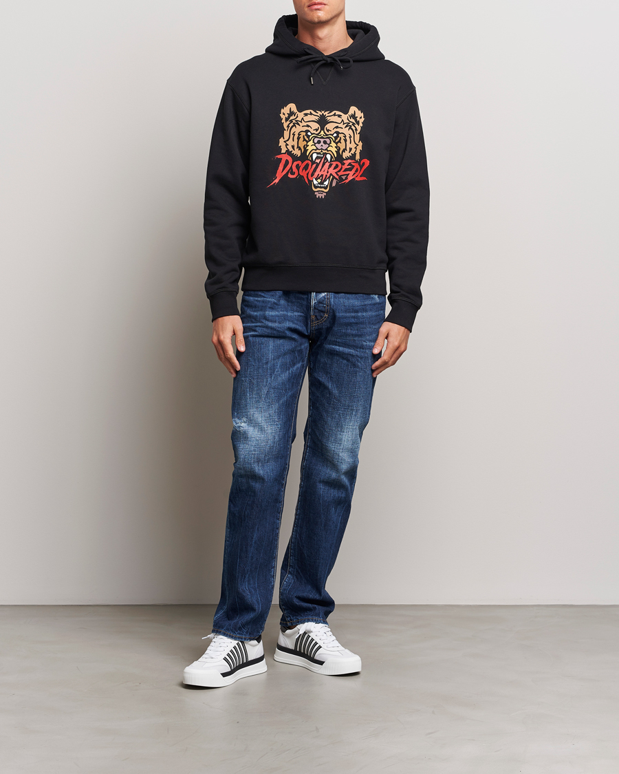 Herren | Pullover | Dsquared2 | Bear Hoodie Black