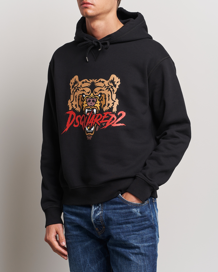 Herren | Pullover | Dsquared2 | Bear Hoodie Black
