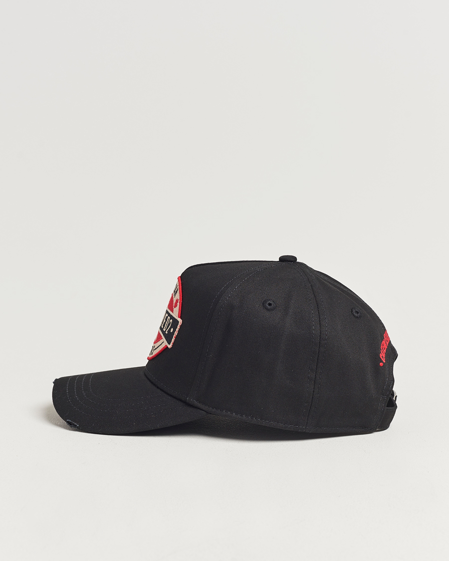 Herren | Dsquared2 Brothers Logo Baseball Cap Black | Dsquared2 | Brothers Logo Baseball Cap Black