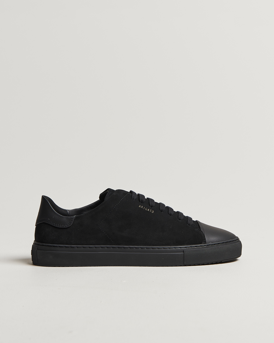 Herren | Axel Arigato Clean 90 Suede Cap Sneaker Black | Axel Arigato | Clean 90 Suede Cap Sneaker Black