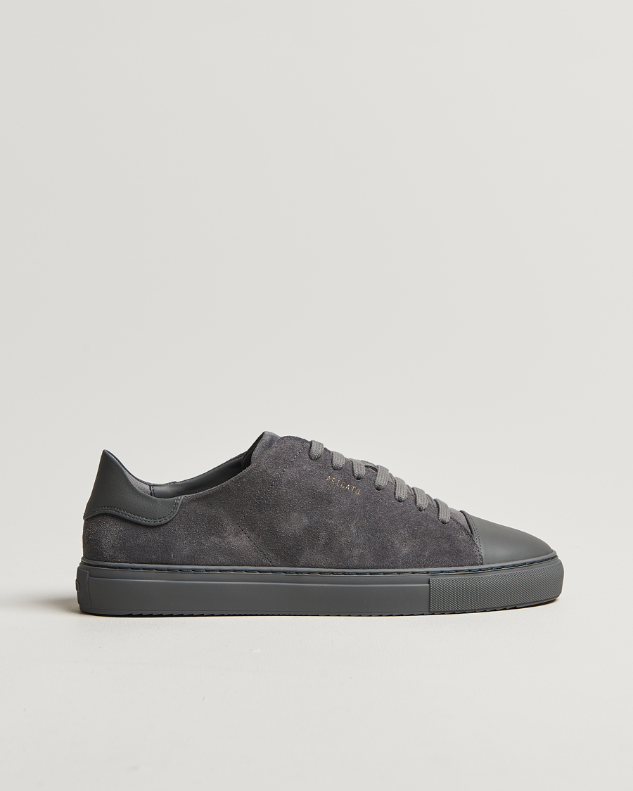 Herren | Axel Arigato Clean 90 Suede Cap Sneaker Dark Grey | Axel Arigato | Clean 90 Suede Cap Sneaker Dark Grey