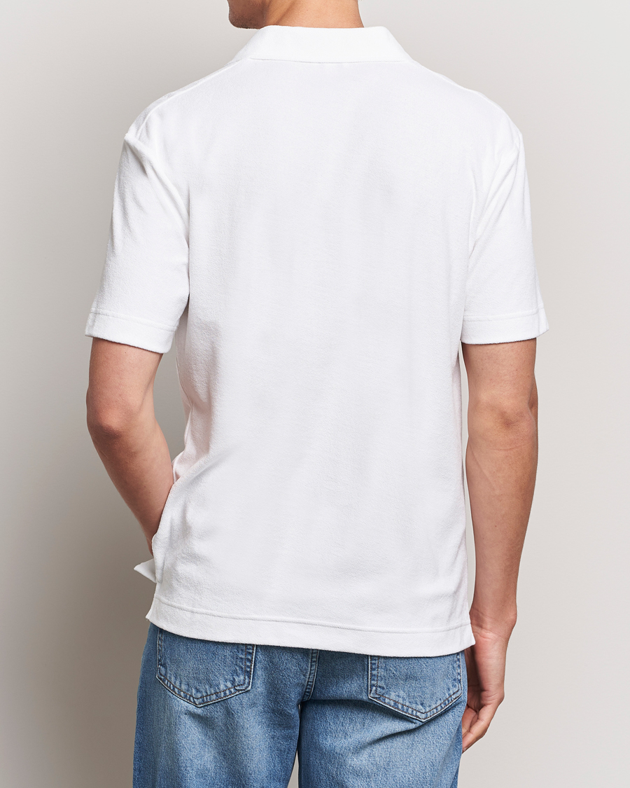 Herren | Poloshirts | Sunspel | Terry Polo White