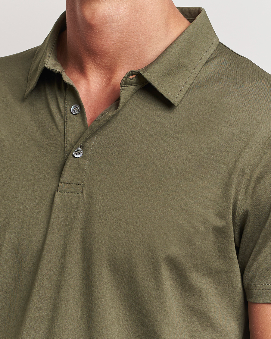 Herren | Poloshirts | Sunspel | Cotton Jersey Polo Khaki