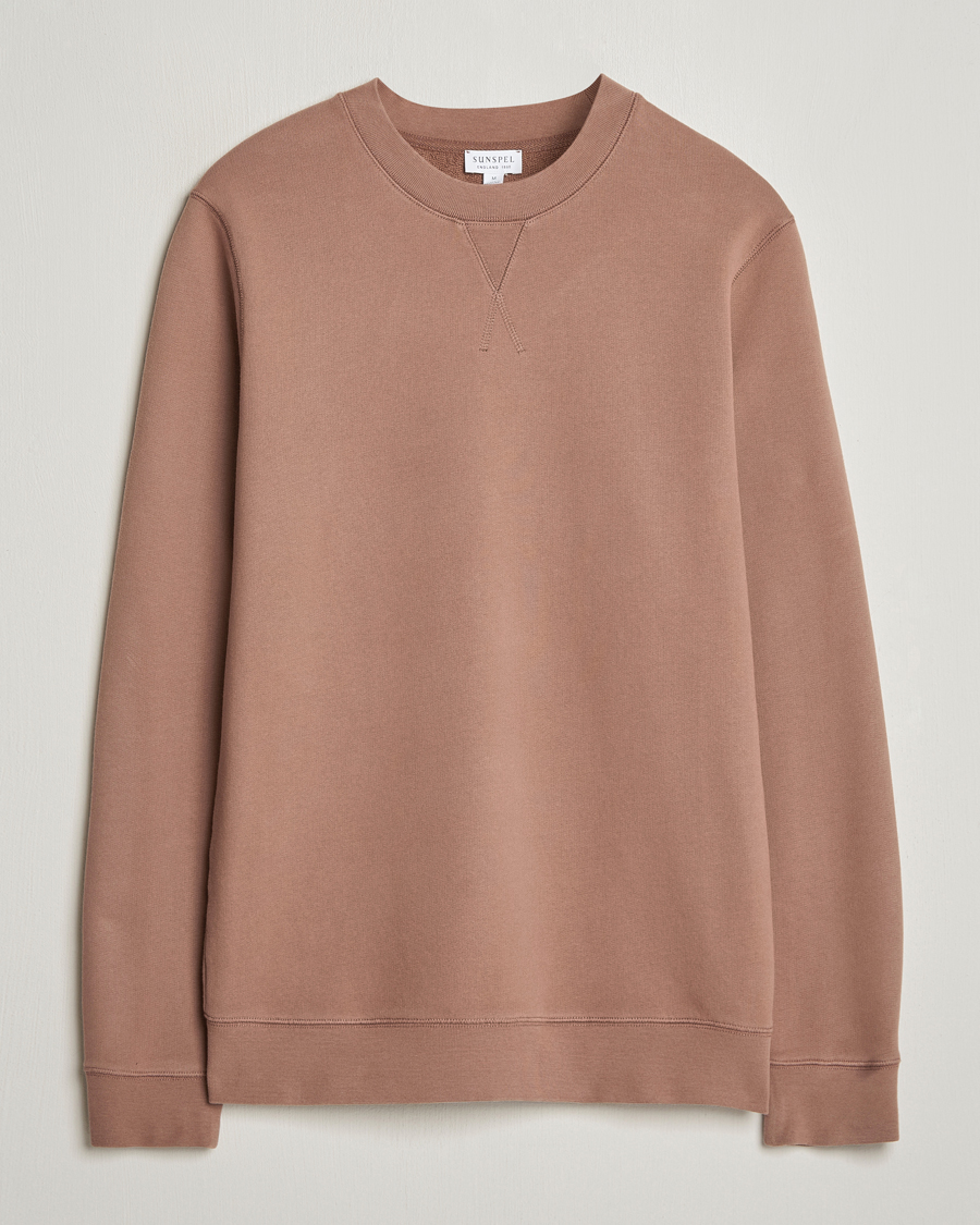 Herren | Pullover | Sunspel | Loopback Sweatshirt Dark Sand