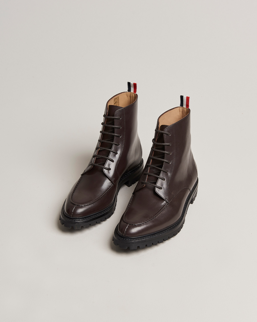 Herren | Thom Browne Apron Stitch Commando Boots Brown | Thom Browne | Apron Stitch Commando Boots Brown