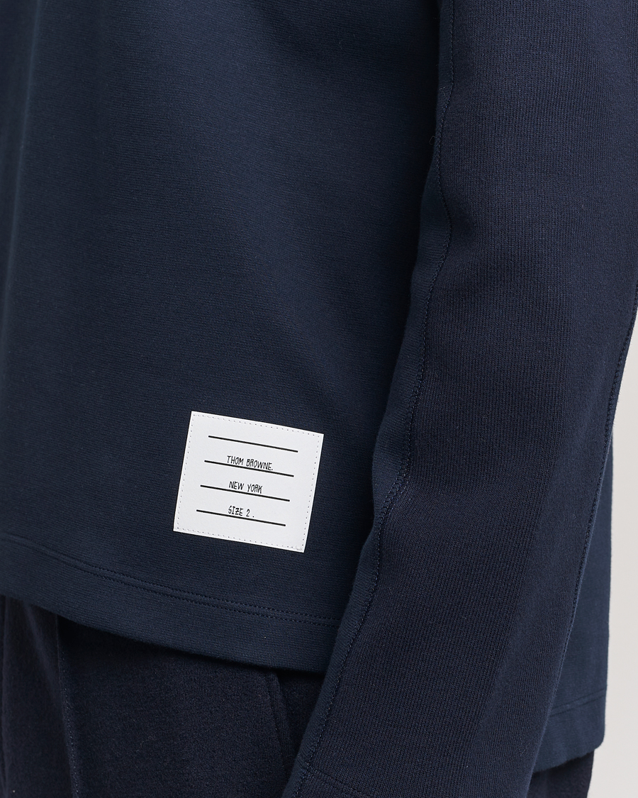Herren | T-Shirts | Thom Browne | Long Sleeve 4-Bar T-Shirt Navy