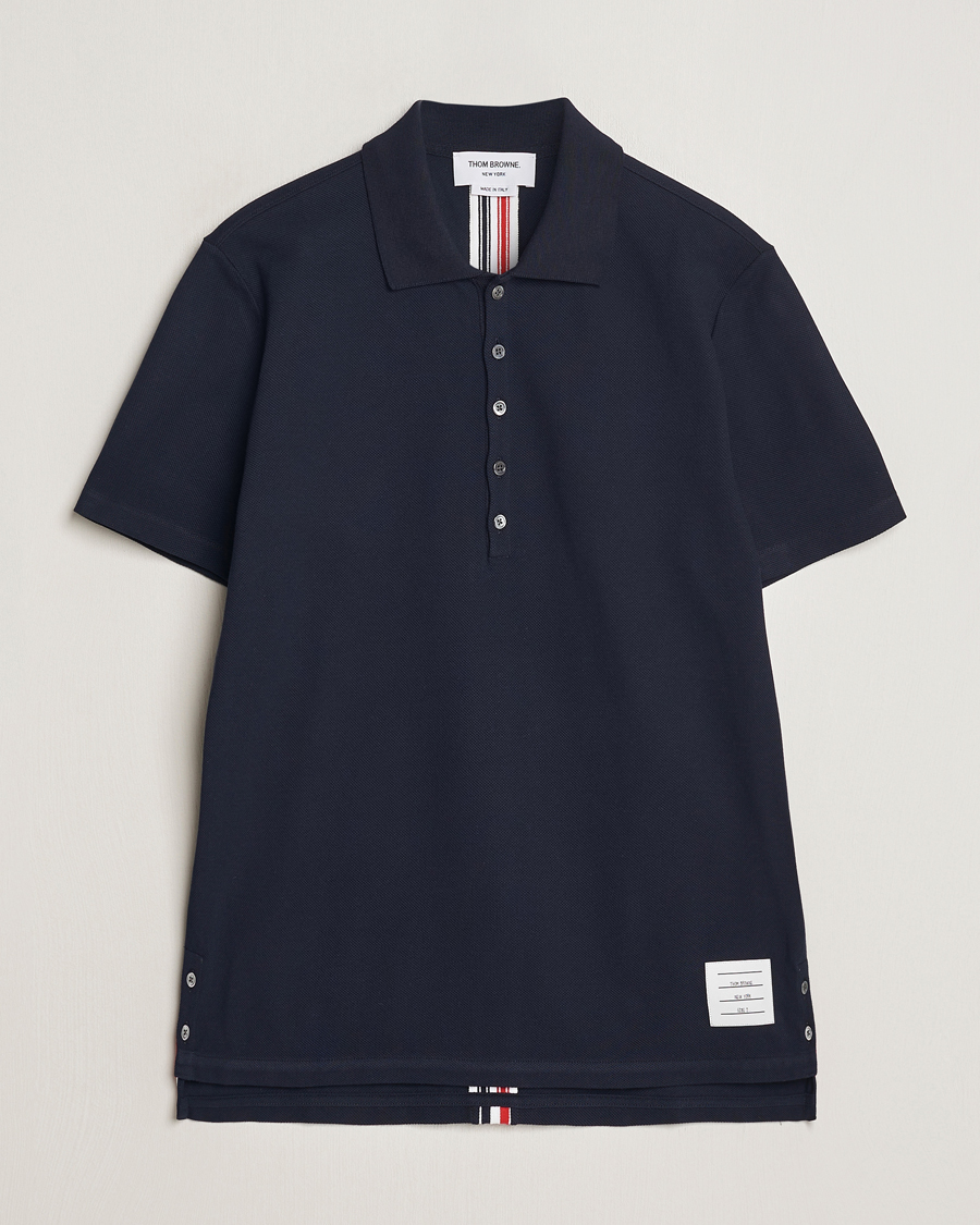 Herren |  | Thom Browne | Relaxed Fit Short Sleeve Polo Navy