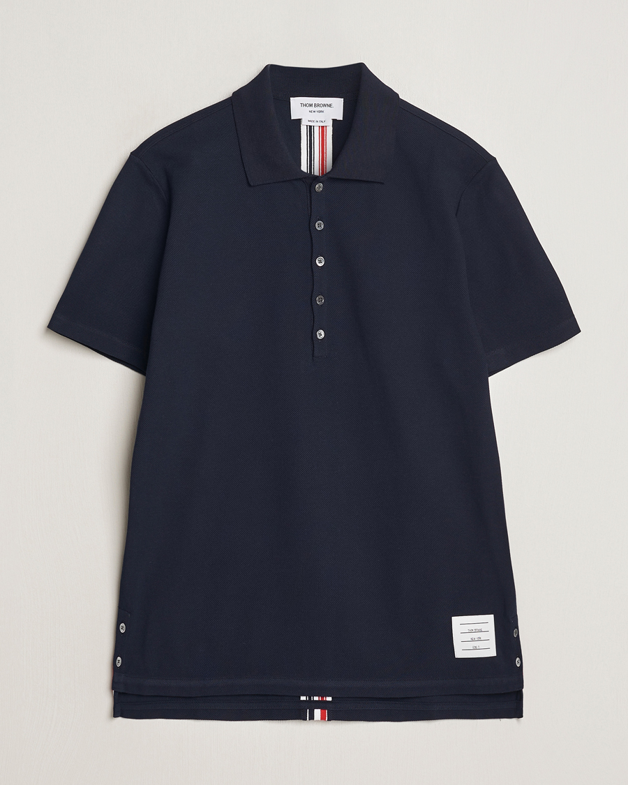 Herren | Poloshirts | Thom Browne | Relaxed Fit Short Sleeve Polo Navy
