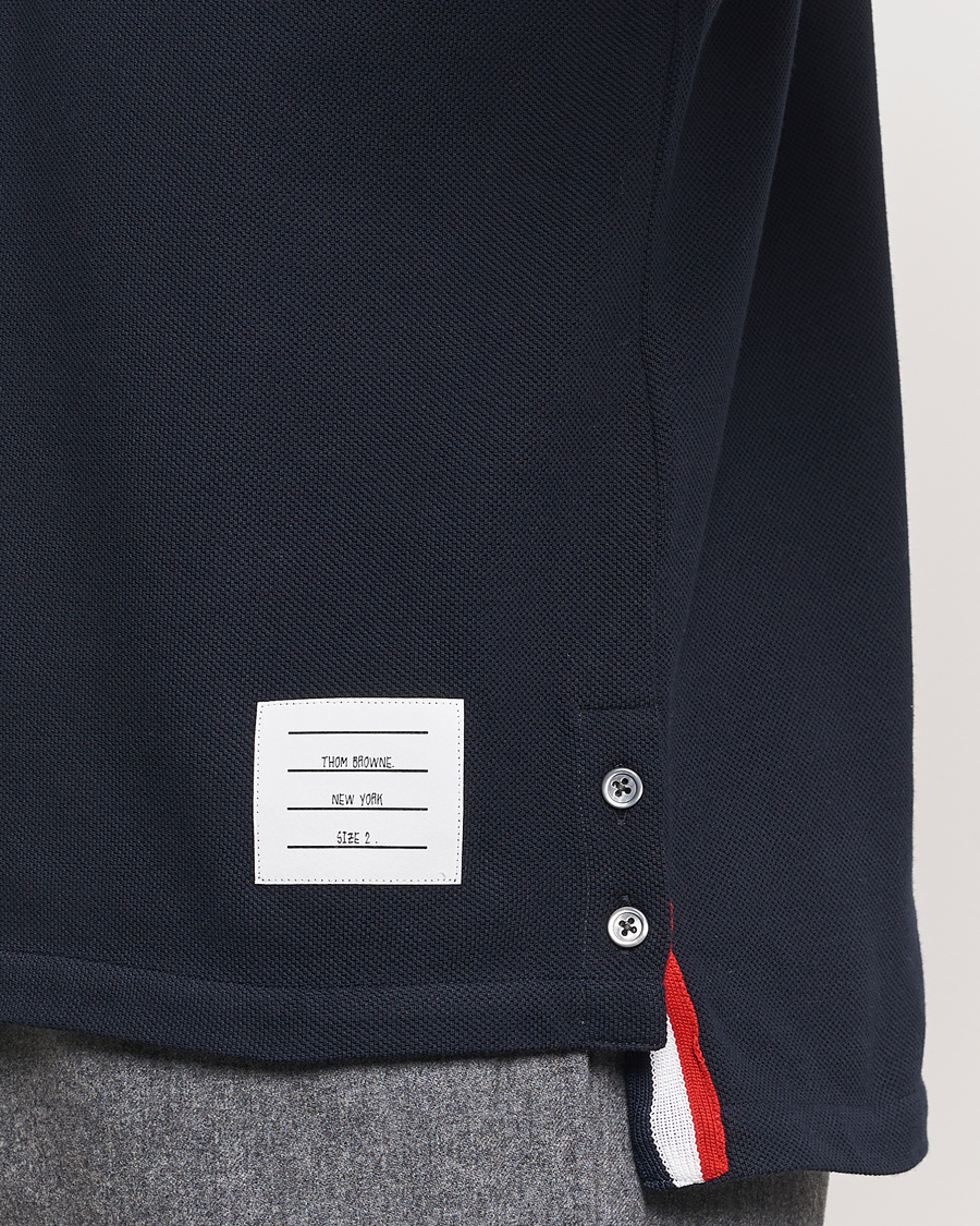 Herren | Poloshirts | Thom Browne | Relaxed Fit Short Sleeve Polo Navy