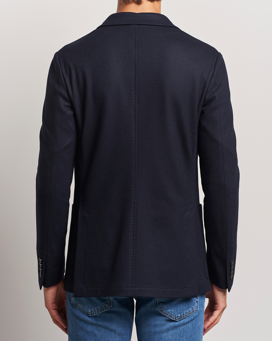 Herren | Sakkos | Canali | Soft Wool Jersey Blazer Navy