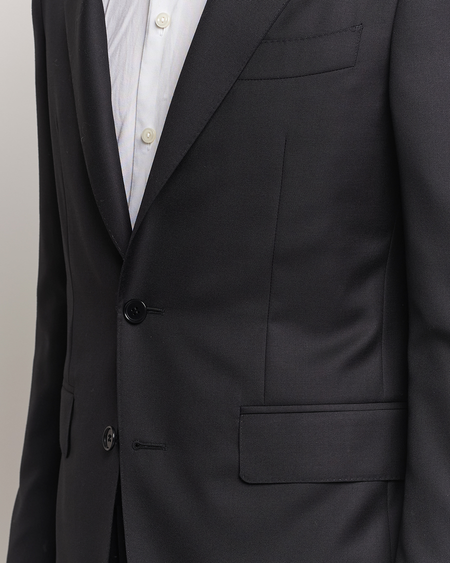 Herren | Anzüge | Canali | Super 130s Wool Capri Suit Black