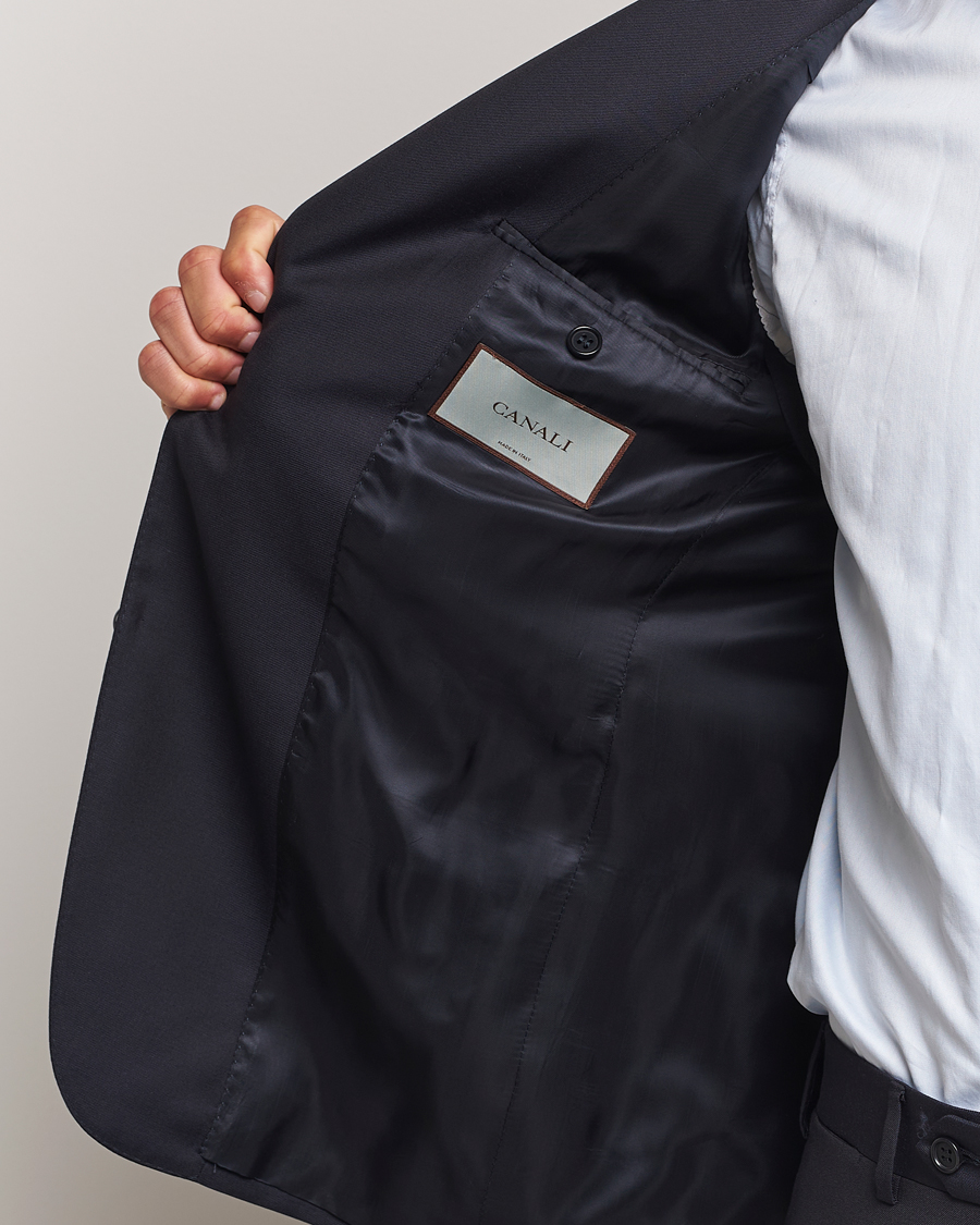Herren | Anzüge | Canali | Super 130s Wool Capri Suit Navy