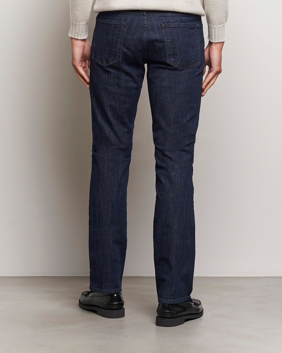 Herren | Jeans | Canali | Slim Fit Stretch Denim Dark Rinse