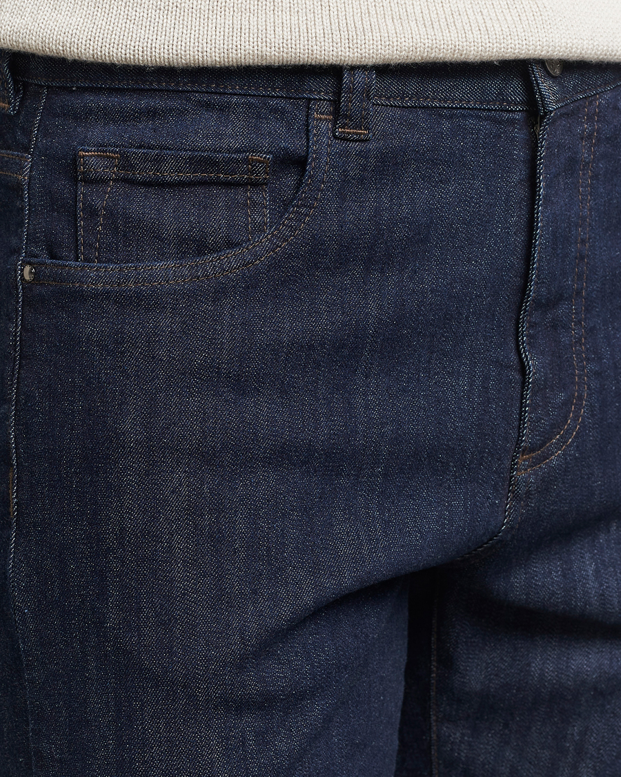 Herren | Jeans | Canali | Slim Fit Stretch Denim Dark Rinse