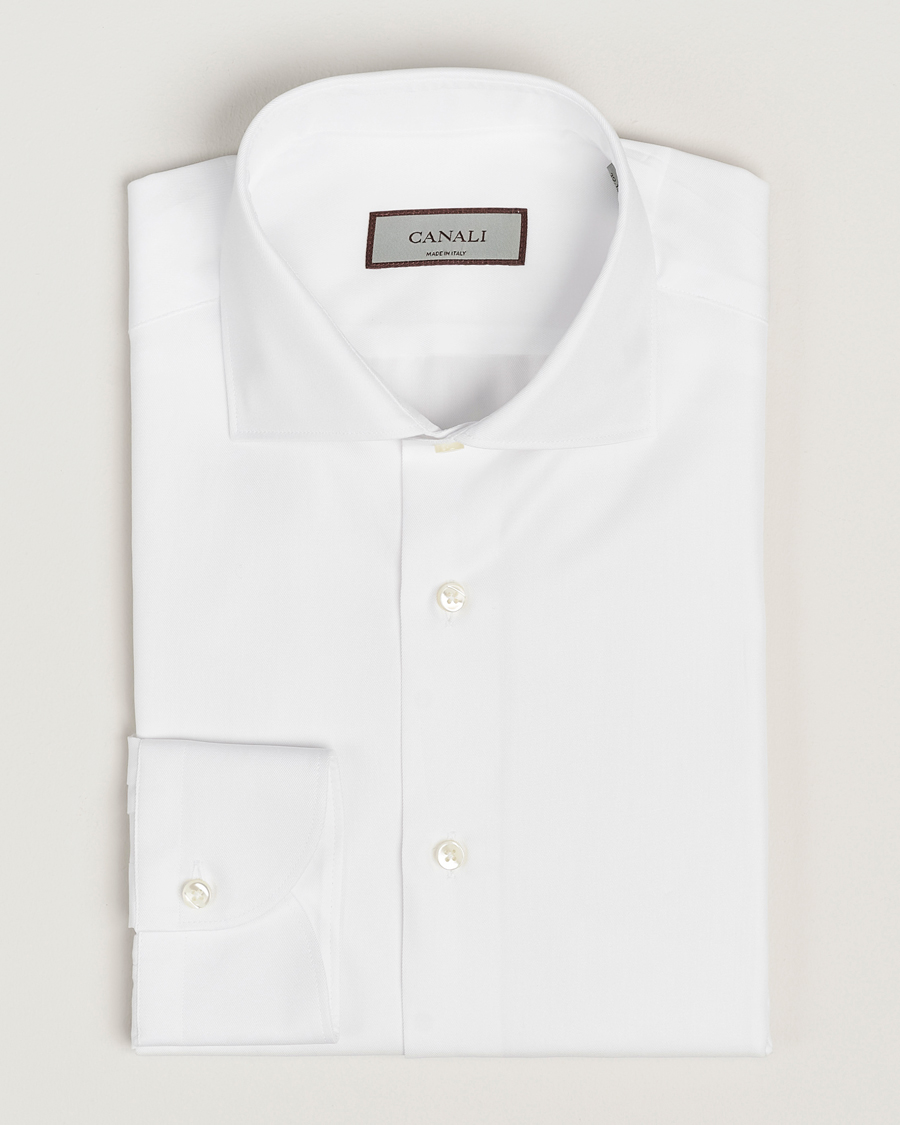 Herren | Hemden | Canali | Slim Fit Cotton Shirt White