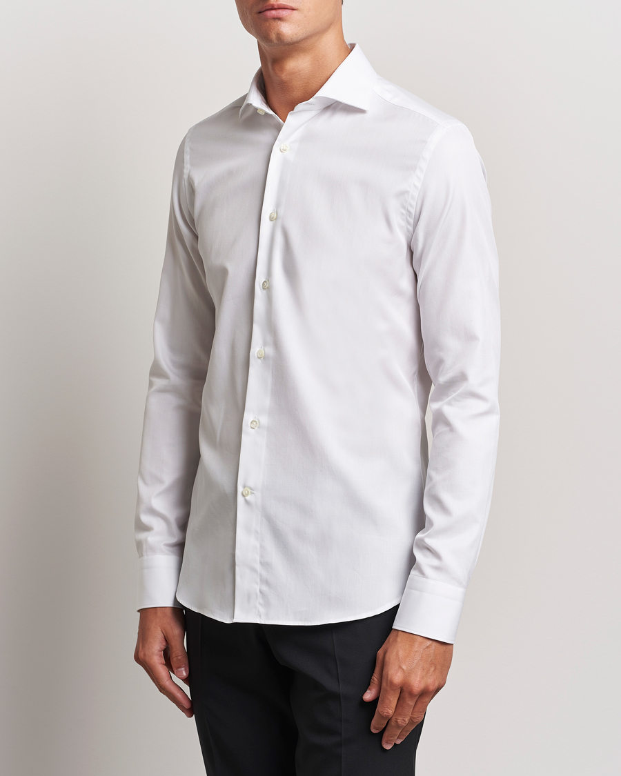 Herren | Hemden | Canali | Slim Fit Cotton Shirt White